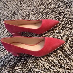 Coach Pink Suede Heels